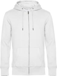 B&C be inspired B&C KING ZIPPED HOOD / Hanorac cu fermoar bărbătesc - alb, mărimea L (01U03K00103)