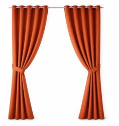 Atmosphera Draperie blackout Atmosphera, 140x260 cm, cu Inele, material Poliester, culoare Teracota