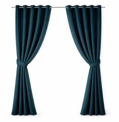Atmosphera Draperie Blackout Atmosphera, Albastru, 140x260 cm, 8 Inele Metalice