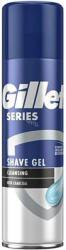 Gillette Gel de ras Gillette Charcoal 200ml, cu activ carbon, protectie impotriva iritatiilor, parfum proaspat