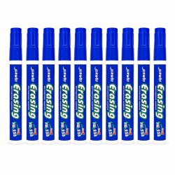 Procart Markere whiteboard albastre set 10 bucati, scriere fluida si vizibilitate ridicata (ALB-767825ALBASTRU)