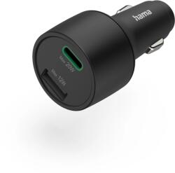 Hama FIC E3 Autós Töltő USB-A + Type-C PD/QC 32W Mobil