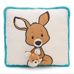 NICI : Kenguru kölykével párna - 30 x 30 cm, szögletes (61730) (61730)