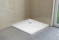 Radaway Nero C Slim szögletes lapos zuhanytálca 80x80