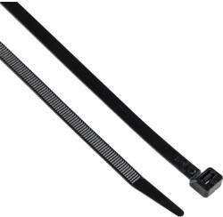 Edison fekete kábelkötegelő 7.6x200mm (pk-100) edi5150300k
