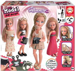 Educa Lucru creativ My Model Doll Influencer Style Educa Creează propria păpușă influencer- 40 de accesorii, de la 6 ani (EDU20650)