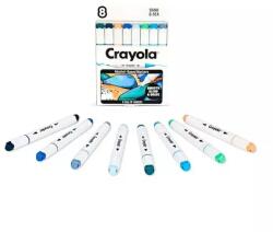 Crayola : Art Markers - Homok és tenger színű filctollkészlet, 8 db-os (58-6805)