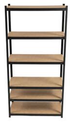 RPX-RAF Raft metalic Profix 62032C, 6 polite, 222 x 110 x 50 cm, 175 kg/polita, negru (62032C) Raft