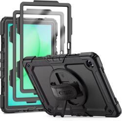 Tech-Protect Solid ütésálló tok kijelzővédővel Galaxy Tab A9+/A11+ fekete