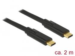 Delock Cablu Delock USB 3.1 Gen 1 (5 Gbps) de la Type-C la Type-C, 2 m, 5 A, E-Marker