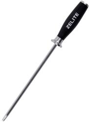 Zelite Seria Comfort Pro, pilă de ascuțit cuțite 10", 59 HRC, oțel inoxidabil, magnetic (GE-HROD-56RW) (GE-HROD-56RW)