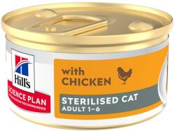 Hill's Science Plan 48x85g Huhn Hill's Science Plan Adult Sterilised Mousse nedves macskatáp - Csirke