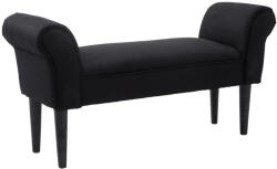 HOMCOM ülőpad hálószobába, ágy melletti pad, kárpitozott pad, fekete, 102 x 31 x 51 cm, MDF-ből és (831-135BK)