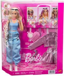 Mattel Papusa cu accesorii de moda, Barbie Deluxe Style Fashion, JNC61 Papusa Barbie