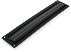 AMIG Mod. 2 Matt Fekete Levélnyílás Acél Zárlappal Falra vagy Ajtóra 342x73 mm Nyílás 312x43 mm Postaláda Bedobó