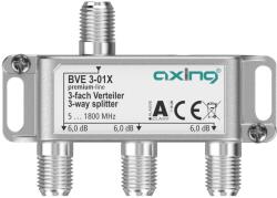 Axing BVE 3-01X 3-utas elosztó 6 dB 5-1800 MHz TV Adat Internet Kábeltévé jelelosztó