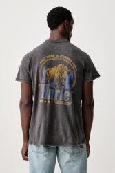 Hurley t-shirt férfi pamut Spirit Of The West - szürke L