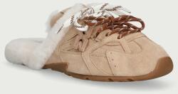 Nokwol női plüss anyagból papucs Atlas Mule Beige Suede - bézs Női 36