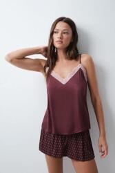 Women'Secret kétrészes pizsama női viszkóz - burgundia XL - answear - 15 190 Ft