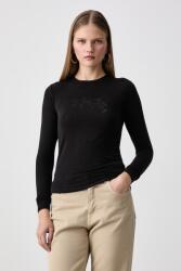 Juicy Couture hosszúujjú női viszkóz DIAMANTE DOG CREST - fekete XL