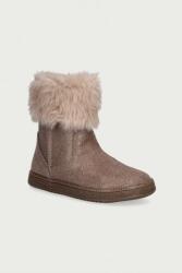 Froddo gyerek velúr téli cipő BAREFOOT LOOP BOOT - bézs 30