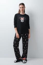 Women'Secret kétrészes pizsama női pamut - fekete XL - answear - 15 190 Ft