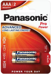 Panasonic AAA 2db Pro Power LR03PPG/2BP Alkáli Elem (LR03PPG/2BP)