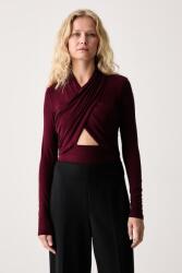 Bardot body női gyapjú hozzáadásával ALIYAH - burgundia XS