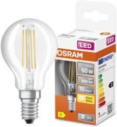 OSRAM Led izzó Kis Golyó E14 5, 5W 60W 2700K Osram (4058075447936)