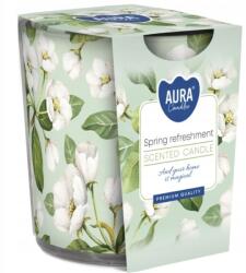 AURA Bispol Tavaszi frissítő gyertya üvegben, 100g, égési idő 22 óra (sn72s-40)