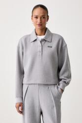 Lacoste melegítőfelső női pamuttal - szürke 40