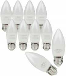 ECOLight Led izzó Gyertya 7W Nagy Menetes E27 Fehér Semleges 4000K Szett 10 db (ZDMT-EC79560_10)
