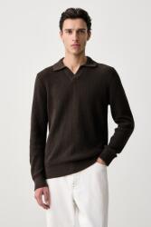 JOOP! férfi pamut pulóver - barna XXL - answear - 50 990 Ft