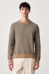 Calvin Klein pulóver férfi gyapjú hozzáadásával - barna S
