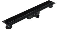 BALNEO G-Drain Next lineáris padlólefolyó edzett üveg panellel 100 cm, matt fekete GD-DD-100 (GD-DD-100)