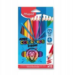 Maped Color'Peps Strong Jumbo zsírkréta, 12 szín (M863312)