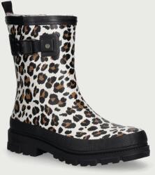 Verbenas női gumicsizma LINA FUR SMOOTH LEO/BLACK - bézs Női 36