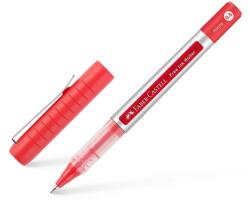 Faber-Castell Rollertoll FABER-Castell 0.5mm okmánybiztos FREE INK golyós hegyű, piros írásszin (348503)