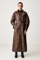 Bardot trench női műbőr MILANA - barna XL