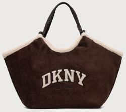 DKNY női műbőr vászontáska - barna Univerzális méret - answear - 66 990 Ft
