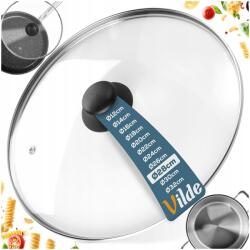 Vilde Üveg fedő serpenyő edényekhez univerzális gomb 28 cm (5904316466213)