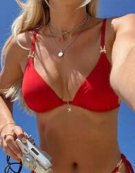 Shein Piros Bikini Felső Díszítés NJ4 xbq S