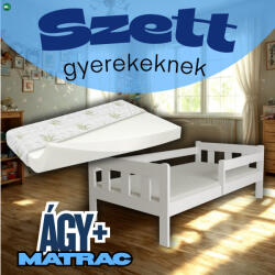  Maja fehér ágykeret + Aloe Vera matrac 80x160