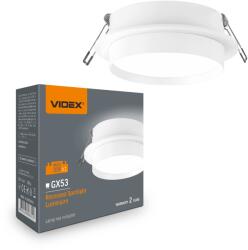 Videx Süllyesztett mennyezeti spot lámpatest GX53 Videx VL-SPF33R-W Fehér (VL-SPF33R-W)