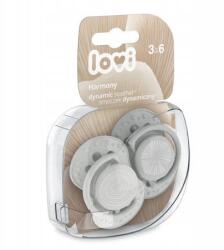 LOVI 22/906 Dinamikus szilikon etetőcumi 3-6m 2 db Harmony Boy (22/906boy)