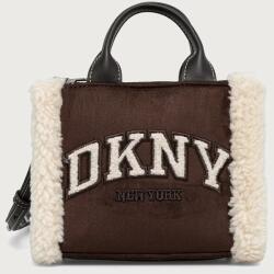 DKNY keresztpántos táska női műbőr - barna Univerzális méret - answear - 36 990 Ft