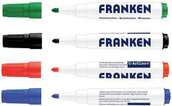 Franken Táblamarker készlet, 1-3mm, kerek, antibakteriális Franken, 4 klf. szín (Z1999) - mystock