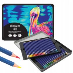 Pelikan Prémium hatszögletű színes ceruza 48 színben Pelikan fém tokban (300000374)