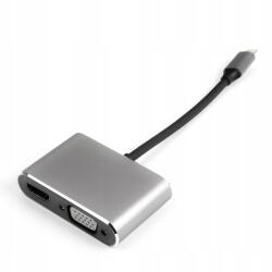 Spacetronik 2in1 Multiport átalakító Usb-c Hdmi Vga Spacetronik SPU-M11 adapter (SPU-M11)