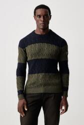 Hackett férfi pamut pulóver - sötétkék M - answear - 64 990 Ft